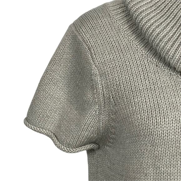 BCBGMaxAzria Sweater Wool Angora Cowl Neck Striped Pink Grey Size Medium - Picture 3 of 10